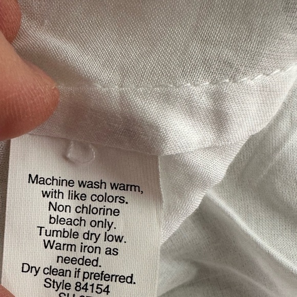 J. Crew NWT Ivory & White Striped Babydoll Top Blouse Lined Side Zip size 10 - Picture 12 of 16